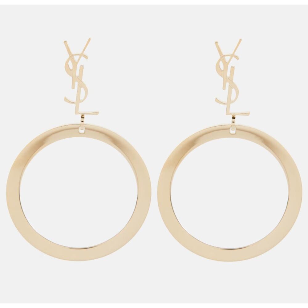 100% Authentic Yves Saint Laurent Cassandre Hoop Earrings - $895MSRP